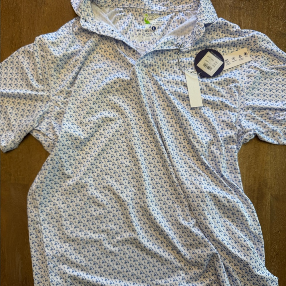 Tailor Byrd Polo Shirt with Geometric Pattern